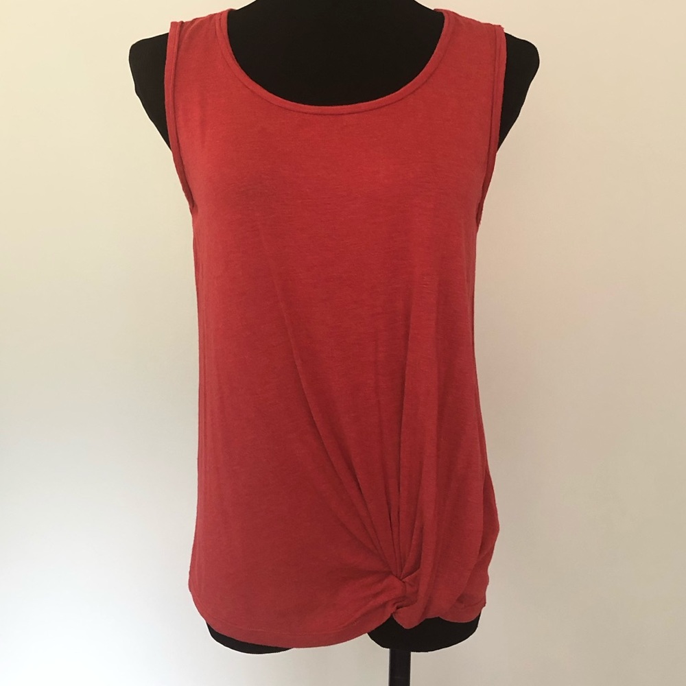 NEW Max Studio Rust sleeveless twist top XS